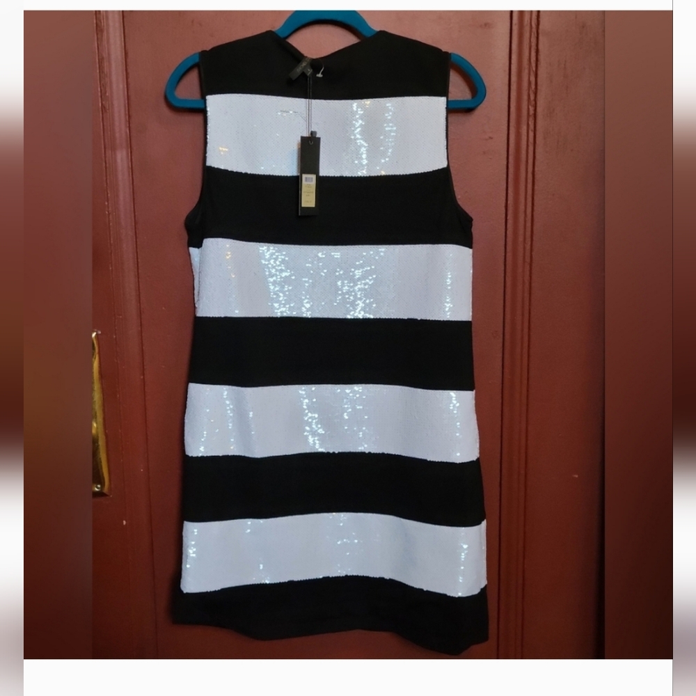 RACHEL ZOE WOMEN'S FORMAL SLEEVELESS WINTER WHITE DRESS SIZE L - Picture 6 of 6